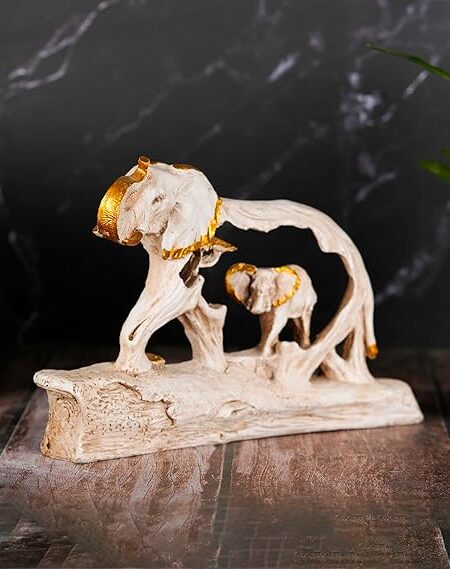 Mother and Child Elephant Showpiece Elephant Figurine Statue Showpiece